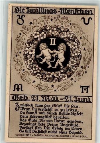 1942 Zwillinge Rückseite Text