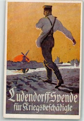 sign. Grotemeyer Fritz Ludendorffspende f. Kriegsbeschädigte Künstlerpostkarte Nr. 6
