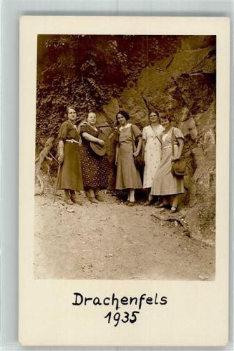 Drachenfels 1935 Gruppenfoto Ort handschriftlich
