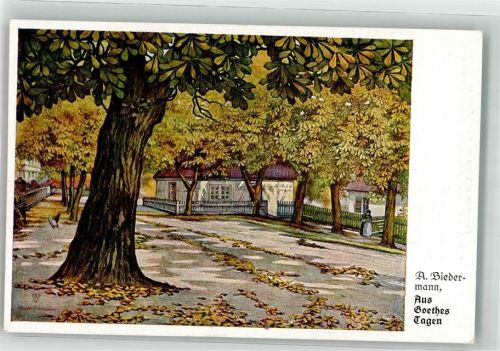 1916 sign. Biedermann A. Aus Goethes Tagen Nr. 34