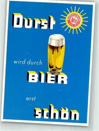 Stolberg sign. Busse Pilsglas in der Sonne Brauerei Ketschenburg