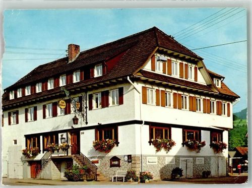 Unterharmersbach Gasthaus Zum Schützen Werbekarte