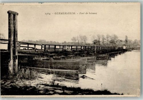 Germersheim 1929 Bootsbrücke
