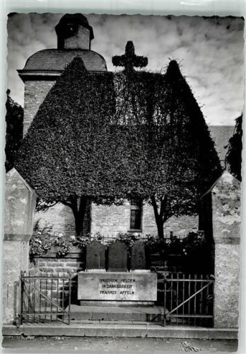 Affeln Kriegerdenkmal Kirche Ort handschrfitlich Foto Original aus Archiv eines Ansichtskartenverlags