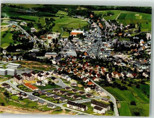 Nastätten Fliegeraufnahme des Ortes mit Neubaugebiet