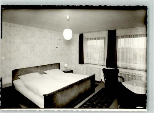 Rüsselsheim Hotel Garni Ort handschriftlich Foto Original aus Archiv eines Ansichtskartenverlags