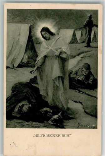 1915 Jesus segnet schlafenden Landser Feldpost WK I Bonn