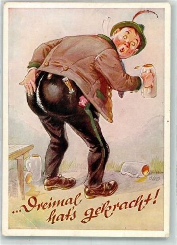 Bayern platzt der Hosenboden beim saufen Verlag Lengauer Nr. 3103