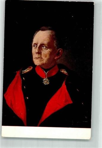 Generalfeldmarschall Helmuth von Moltke in Uniform mit Orden Werbekarte Senftenberger Krone-Briketts Serie VIII Bild 4