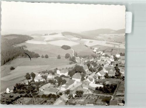 Affeln Fliegeraufnahme Ort handschrfitlich Foto Original aus Archiv eines Ansichtskartenverlags