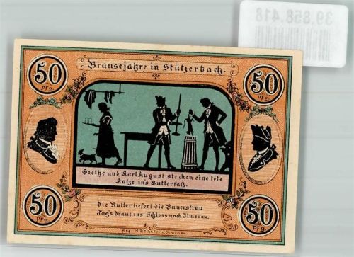 Stützerbach 1921 50 Pfennig Brausejahre