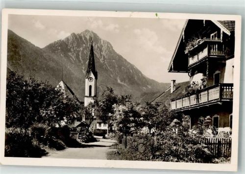 Piding mit Kirche Mariä Geburt und Hohenstaufen Fotograf Schmid-Maier