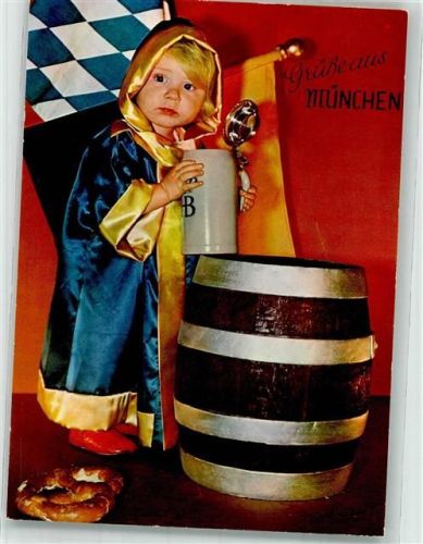München Bierkrug Fass Brezeln Oktoberfest
