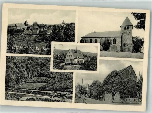 Kürten Kirche Jugendherberge Foto AK