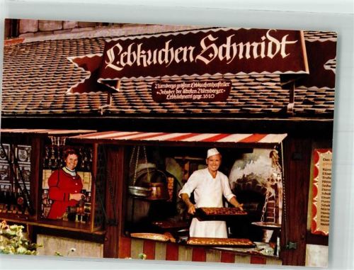 Nürnberg Marktstand von Lebkuchen Schmidt im Handwerkerhof Alt-Nürnberg