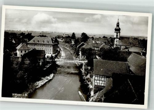 Willstätt mit Kinzigbrücke und ev. Kirche