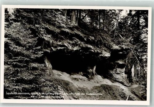 76597 W7563 Loffenau Foto AK Teufelsmühle Teufelskammern beim Großes Loch