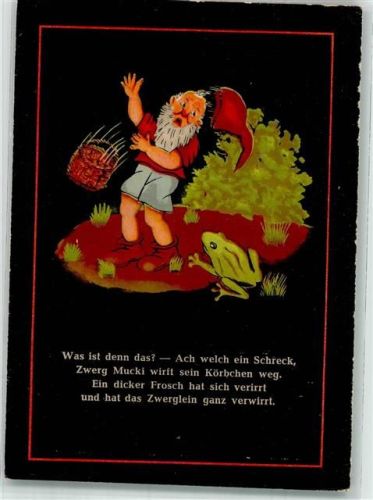 Zwerg ist erschrocken Rowa Bildkarte Nr. 12
