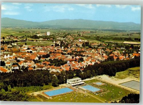 Plattling Fliegeraufnahme Schwimmbad
