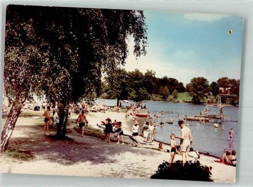 Waging See Strand Bademode Ort handschriftlich Foto Original aus Archiv eines Ansichtskartenverlags