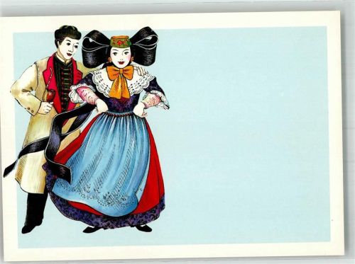 Bückeburg Mann und Frau in ortsüblicher Tracht Wohlfahrtsmarken Serie 1994 Deutsche Trachten II Nr. 2