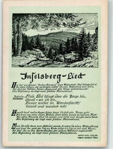 Brotterode Inselberg-Lied