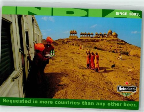 Heineken seit 1883 sogar in Indien