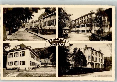 Bad Imnau 1946 Sanatorium Kurhaus Kindergenesungsheim Stempel Gebühr bezahlt