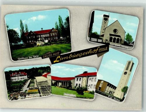 Limburgerhof Gasthaus d. BASF Kath. Kirche Landw. Versuchsstation Jugenddorf