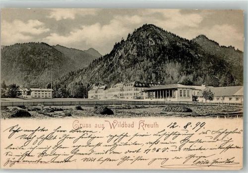 Kreuth 1899 ehemaliges Sanatorium mit dem Hohlenstein