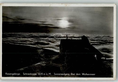 Schneekoppe 1938 Schneekoppe Sonnenaufgang
