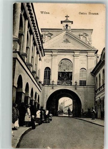 Wilna 1917 Feldpost WK I Ostra Brama
