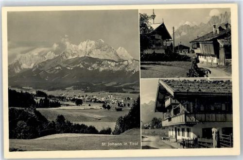 9130 St. Johann - Gesamtansicht, Ortspartie, Gasthaus