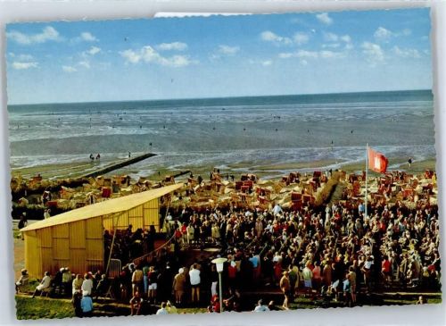 27472 W2190 Duhnen - Kurkonzert auf der Promenade, Strand, Watt