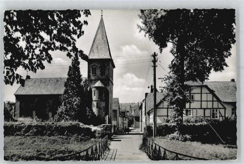 Lügde Blick vom Wall auf die evangelische Kirche