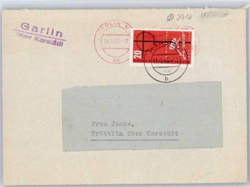 Karstädt Landpoststempel Garlin
