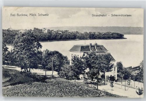 15377 O1276 Buckow , Märkische Schweiz - Strandhotel, Schermützelsee