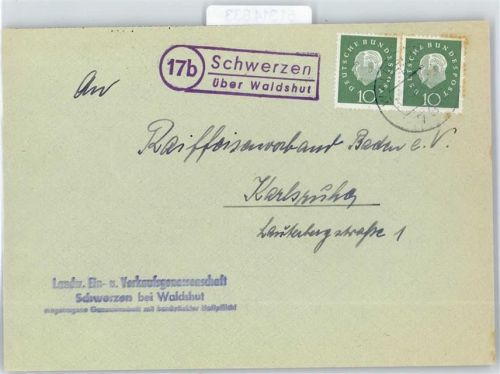 Schwerzen Landpoststempel