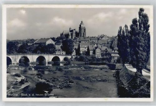 Wetzlar Blick von der neuen Brücke zum Dom