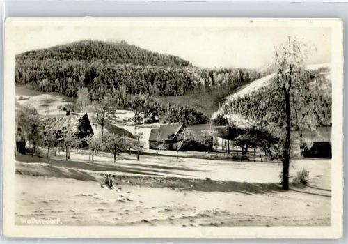 Waltersdorf Winter- Karte, Ortsansicht