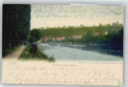 06667 O4850 Weißenfels , Saale - Partie an der Saale