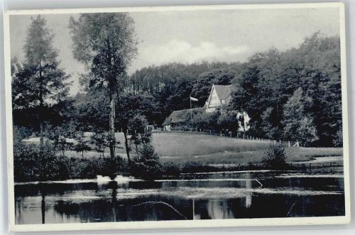 31582 W3070 Nienburg (Weser) Gebrauchsspuren Pension, Waldwirtschaft Oyler Berg