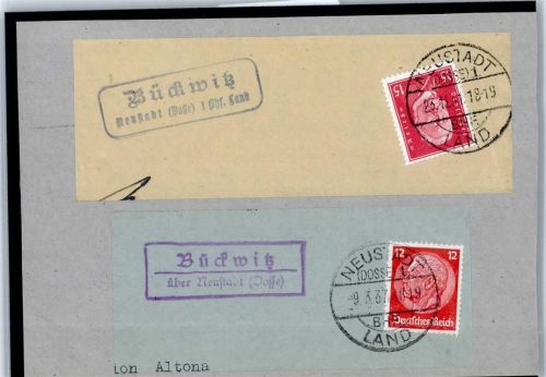 16845 O1900 Neustadt (Dosse) - Landpoststempel Bückwitz
