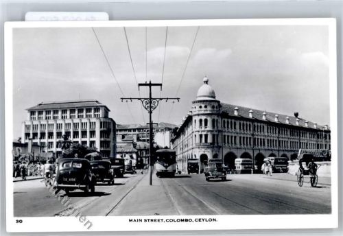 Colombo - Hauptstrasse , Strassenbahn