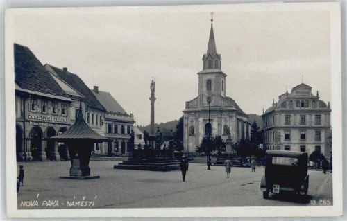 Nova Paka Neupaka Gebrauchsspuren Marktplatz, Kirche, Mariensäule