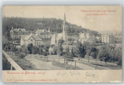 Trutnov Villenviertel , ev..Kirche