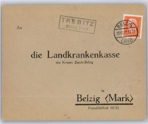 Belzig Landpoststempel Trebitz