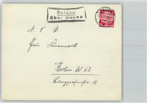 14641 O1551 Retzow b Nauen - Landpoststempel