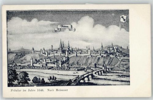 34560 W3580 Fritzlar Künstlerkarte Im Jahre 1646