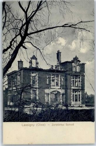 Lassigny Zerstörtes Schloss